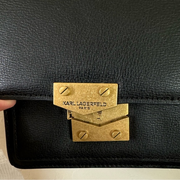 KARL LAGERFELD PARIS Corinne Leather Crossbody Bag - Picture 5 of 9